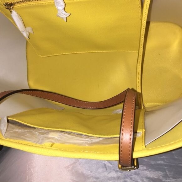 Michael Kors CITRUS stripe jet set travel tote NWT - Picture 4 of 6